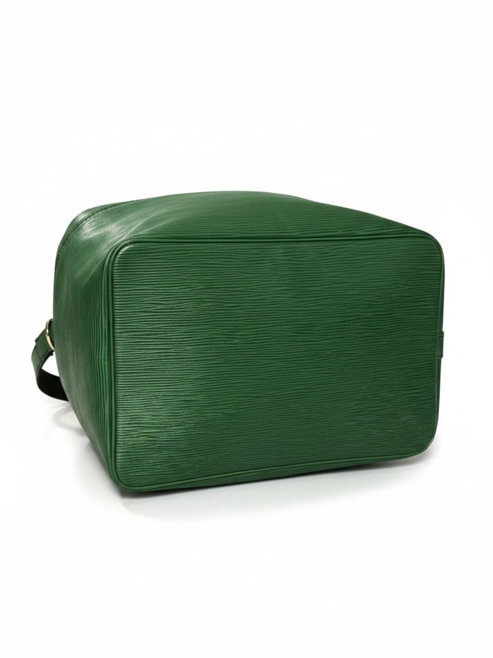 Rare LOUIS VUITTON Petit Noe Bucket Bag Borneo Green Epi Leather Black Stitch - Picture 3 of 15